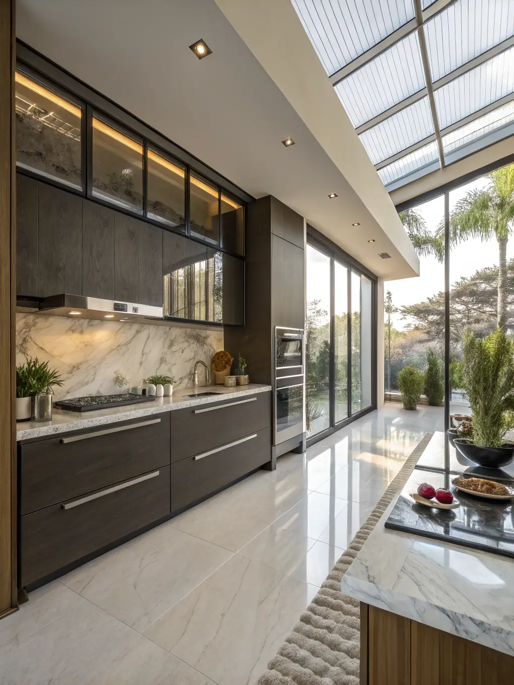 A newly renovated townhouse with a modern kitchen and open floor plan, emphasizing the updated features and stylish design of Cesar Properties' listings.